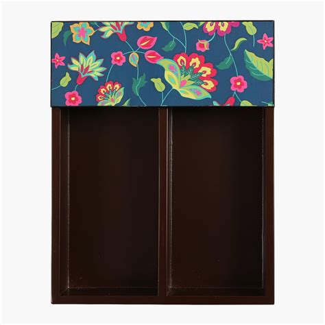 Buy INDIA CIRCUS Cyanic Pop Burst Wooden Printed Cutlery Tray from ...