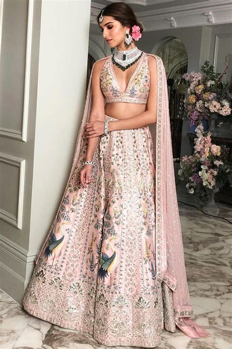 Brides, bookmark Tara Sutaria’s blush pink Anita Dongre lehenga for ...