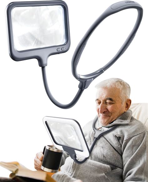 Amazon.com: PalProt 3X Magnifying Glass with Light Hands Free for ...