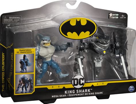 BATMAN, 4-Inch KING SHARK Mega Gear Deluxe Action Figure with ...