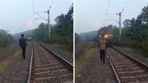印度一名22岁男子在铁轨边上拍视频被火车撞死