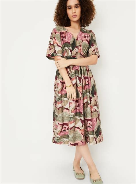 Buy Kalki x Max Women Printed Fit & Flare Dress Online at just Rs. 1199 ...