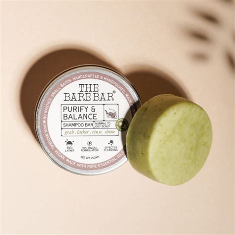 Buy Purify & Balance Shampoo Bar Online | The Bare Bar – THE BARE BAR