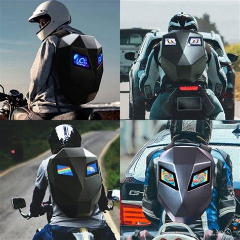 loy LED Eye Rider Backpack -Programmable Screen Travel & Biker Gear 31 ...