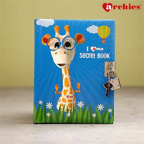 Archies I AMA Secret Book Diary With Key And Lock