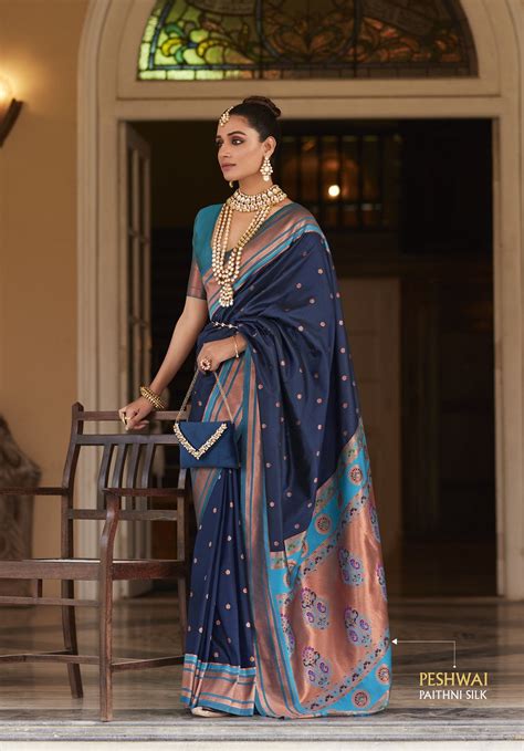 Blue Paithani Sarees – KotaSilk