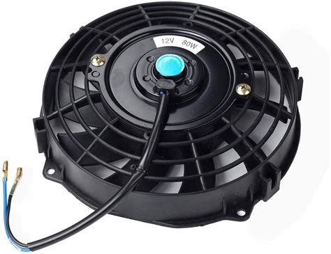 Buy 7 Black Electric Radiator Cooling Fan Wide S-Curved 10 Blades ...