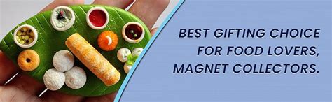 R3 Creation South Indian Dishes Fridge Magnet Miniature Food 3D Fridge ...