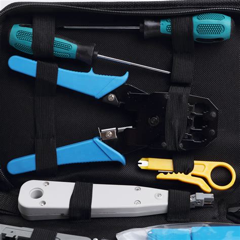 Buy Rj45 Crimping Tool Kit Set For CAT5/CAT6 Lan Cable Tester Network ...