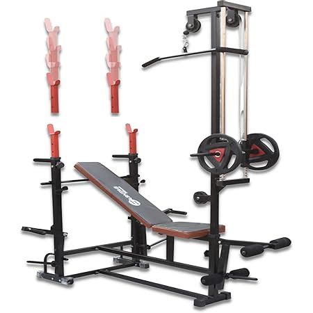 Hashtag Fitness 20 In 1 Home Gym Equipment 60 Kg With Preacher Flat ...