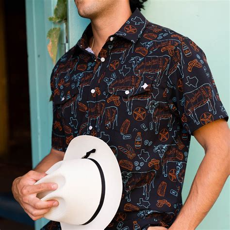 Texas BBQ Nights Western Pearl Snap Shirt – Raised by Coyotes