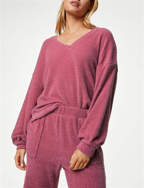 Buy Fluffy Knit Lounge Set at Marks & Spencer