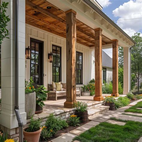 9+ Minimalist Front Porch Columns Ideas for a Clean Design