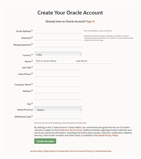 Image result for How to Create ACC On Oracle Database