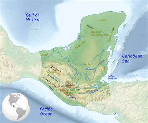 Image result for Maya Cities Map