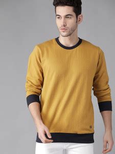 Roadster Full Sleeve Solid Men Sweatshirt - Buy Roadster Full Sleeve ...