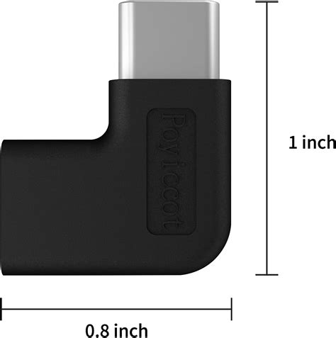 Poyiccot USB C 90Â° Adapter, 10Gbps Type C Male to India | Ubuy