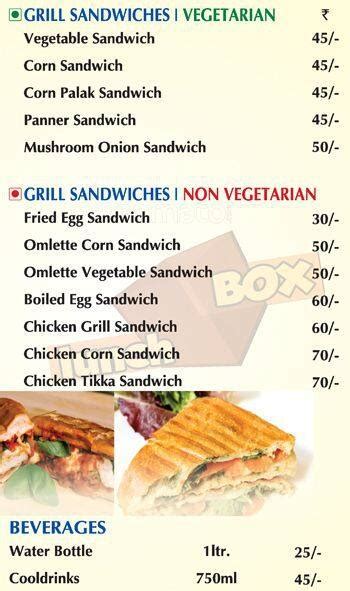 Menu at Meals Box, Hyderabad