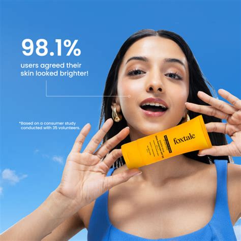 Foxtale Sunscreen - SPF 50 PA+++ Glow Sunscreen with Vitamin C ...