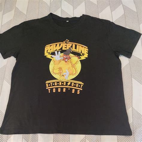 Goofy Movie Powerline '95 World Tour T Shirt 2XL Stan… - Gem