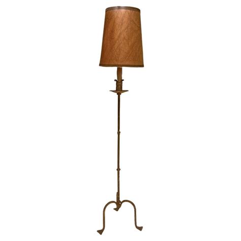 Exceptional Rembrandt 3-light Floor Lamp with Mica Shade at 1stDibs