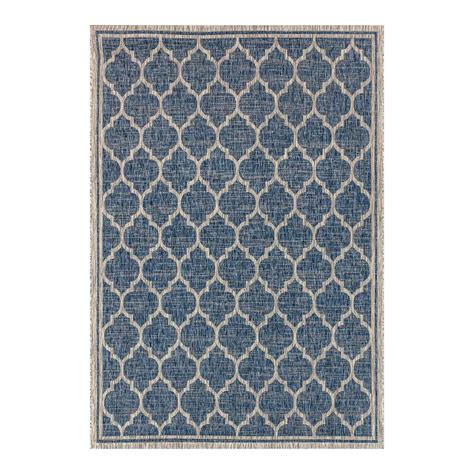 Trebol Moroccan Trellis Textured Weave Indoor/outdoor Area Rug