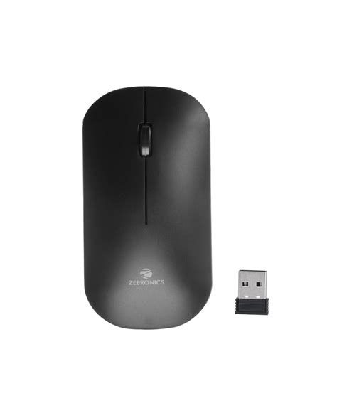 ZEBRONICS-Zeb Dazzle Wireless Optical Mouse with Nano Receiver (Black)