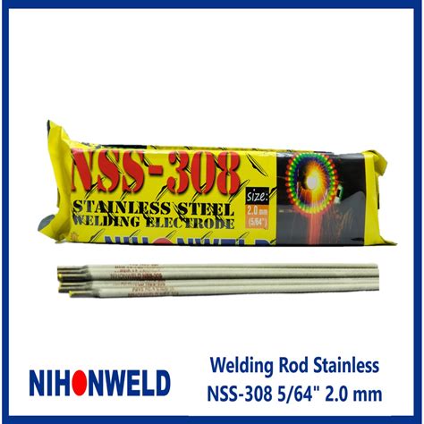 Welding Rod Stainless Nihonweld NSS-308 5/64" 2.0 mm | Shopee Philippines