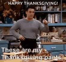 Funny Thanksgiving Man Holding Big Drumsticks GIF | GIFDB.com