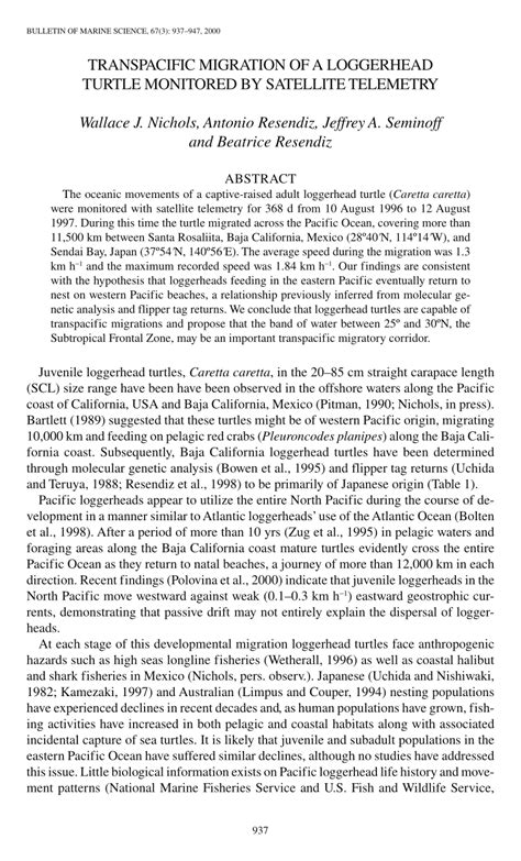 Loggerhead Turtle Migration Patterns 的图像结果