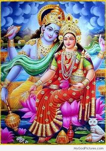 Poster Laxmi Vishnuji sla606 (Large Poster, 36x24 Inches, Plastic Paper ...