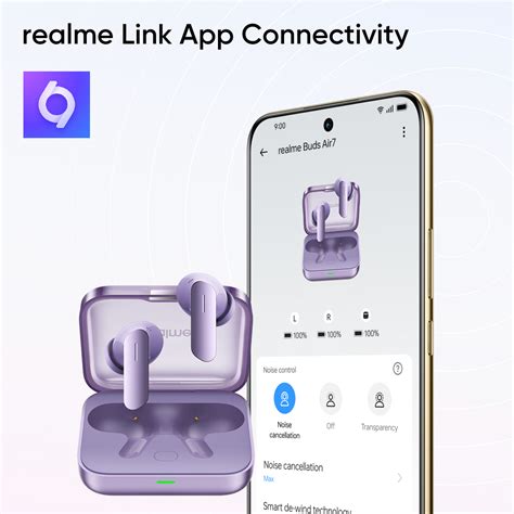 Buy realme Buds Air7 TWS Earbuds, Lavender Purple at Reliance Digital