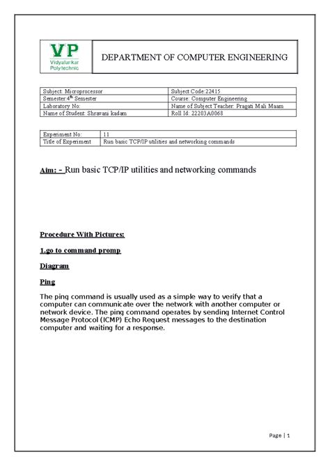 DCC Practical 11 - DEPARTMENT OF COMPUTER ENGINEERING Subject ...