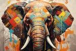 Elephant Paintings Online - Acrylic Wall Art | Craftico Creations ...