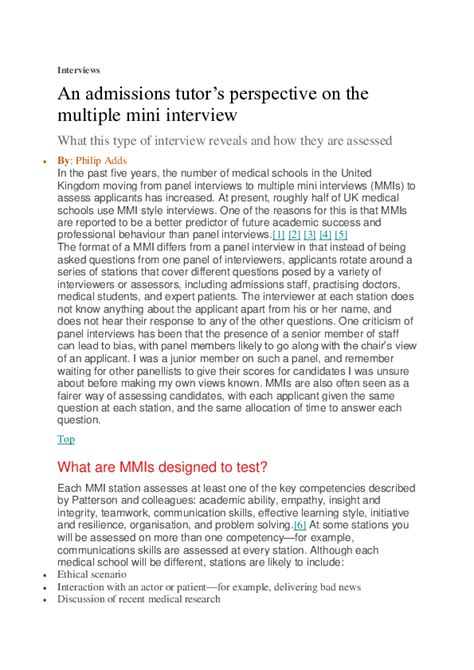 Multiple Mini Interview 的图像结果