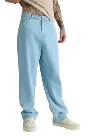 Buy FREAKINS Venus Blue Straight Fit Jeans (FKE11541-36, Blue, 36) at ...