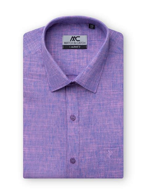 Classic Set - Colour Shirts & Fancy Border Dhoti - Purple