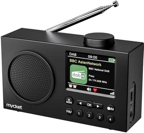 Mycket Portable DAB/DAB+ Radio, FM Digital Radios with 2025 Latest ...