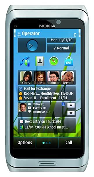 Nokia E7-00 Unlocked GSM Phone with Touchscreen, QWERTY Keyboard, Easy ...