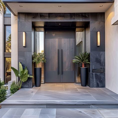 modern home entrance | House front door design, Door design modern ...