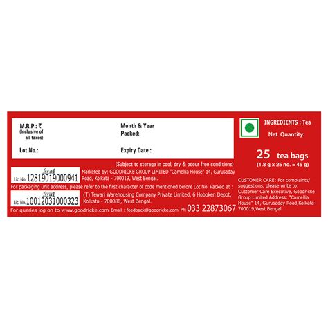 Buy Goodricke Roasted Darjeeling Tea Online, 25 Tea bags