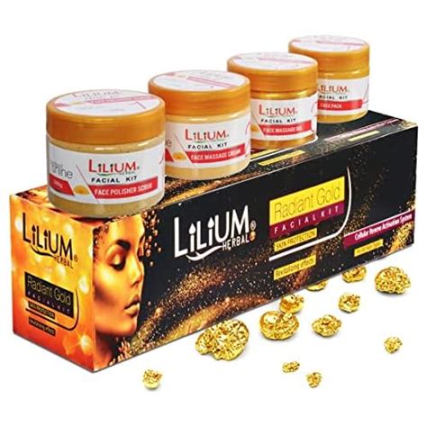 Lilium Radiant Gold Facial Kit 2kg With Skin Whitening Cream : Amazon ...