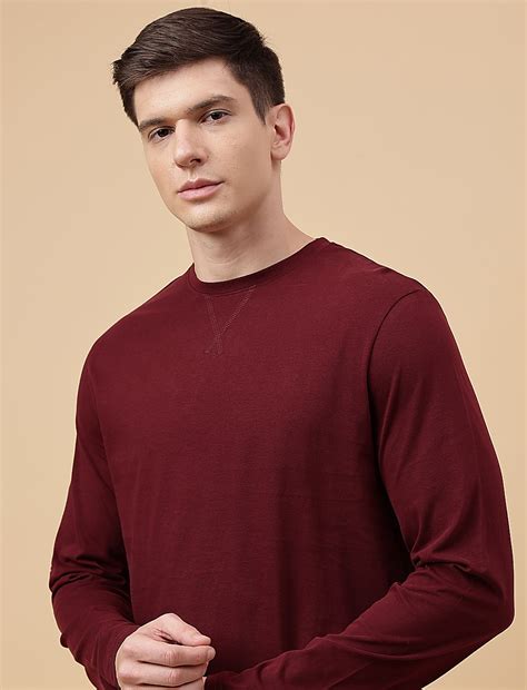 Buy Set of 2 Pure Cotton Full Sleeve T-Shirt with Plaid Drawstring ...