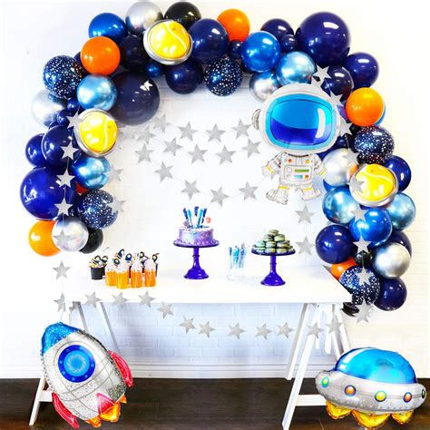 Buy JOYYPOP Outer Space Balloon Garland Kit 109pcs Outer Space Party ...