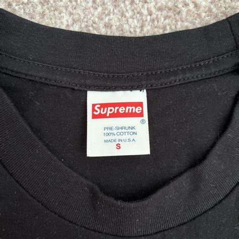 Small black supreme tshirt - Depop