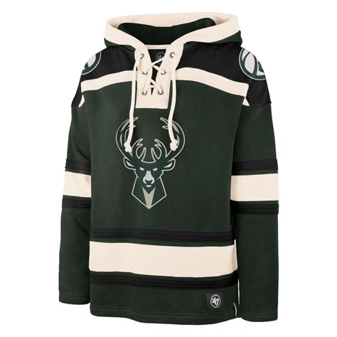 Milwaukee Bucks NBA '47 Heavyweight Jersey Lacer Hoodie | SportBuff Canada