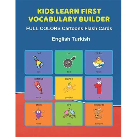 Buy Kids Learn First Vocabulary Builder FULL COLORS Cartoons Flash ...
