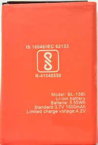 FULL CELL Mobile Battery For Itel IT 1409, IT 1407 BL-15BI Price in ...