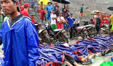 缅甸矿难每人仅获赔2500元 帕敢翡翠矿区矿174人遇难_奇象网