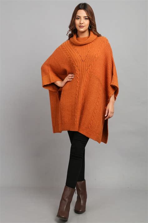 Women Ponchos, Capes & Kaftans Online - Buy Branded and Designer Poncho ...